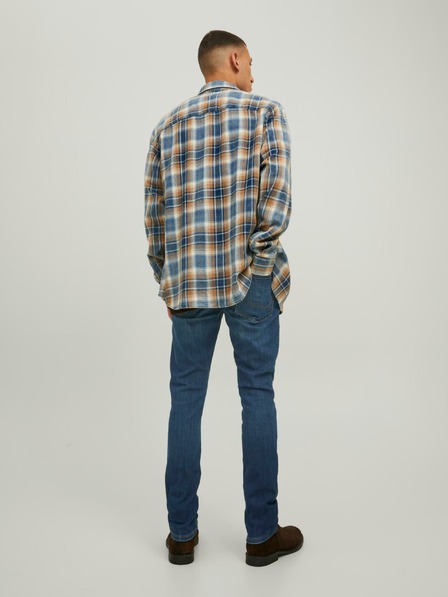 Jack & Jones Tmavě modré pánské slim fit džíny Jack & Jones Glenn
