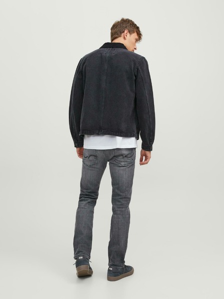 Jack & Jones Šedé pánské straight fit džíny Jack & Jones Tim