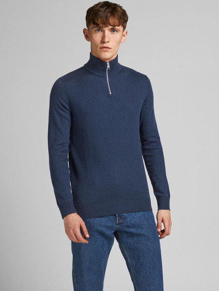 Jack & Jones Tmavě modrý pánský svetr Jack & Jones Emil