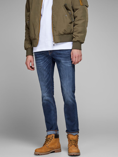 Jack & Jones Tmavě modré slim fit džíny Jack & Jones Tim