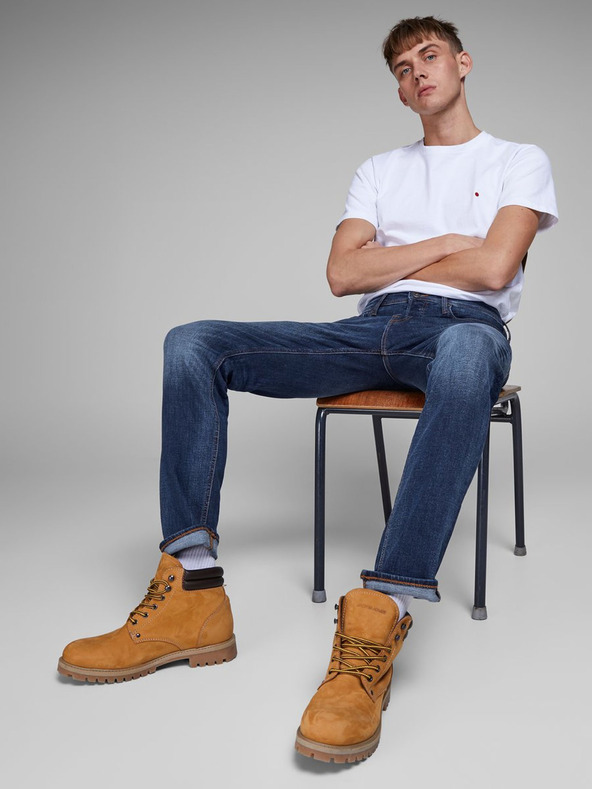 Jack & Jones Tmavě modré slim fit džíny Jack & Jones Tim