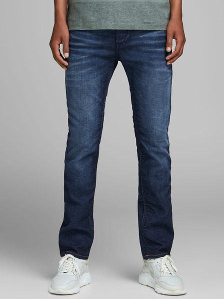Jack & Jones Tmavě modré slim fit džíny Jack & Jones Tim