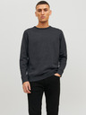 Jack & Jones Tmavě šedý pánský svetr Jack & Jones Basic