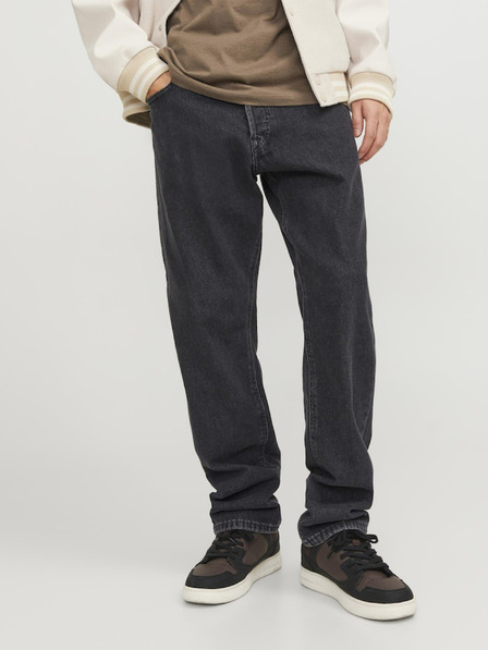 Jack & Jones Černé pánské straight fit džíny Jack & Jones Chris