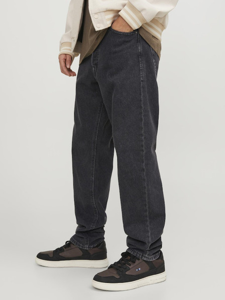 Jack & Jones Černé pánské straight fit džíny Jack & Jones Chris