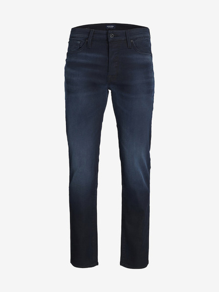 Jack & Jones Tmavě modré pánské slim fit džíny Jack & Jones Glenn