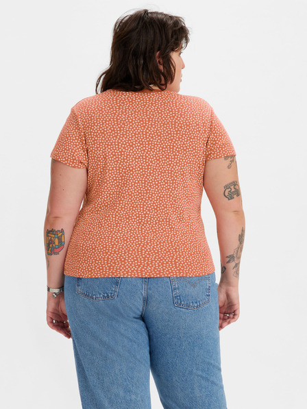 Levi's® Oranžové dámské květované tričko Levi's® Baby Daisy