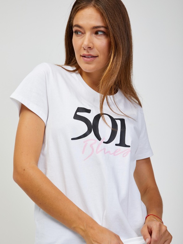 Levi's® Bílé dámské tričko Levi's® 501