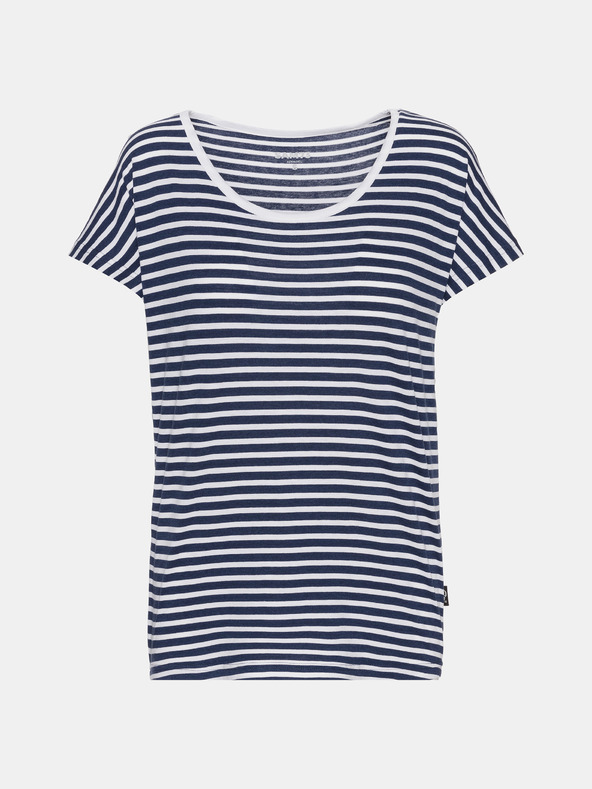Sam 73 Tmavě modré dámské pruhované tričko SAM 73