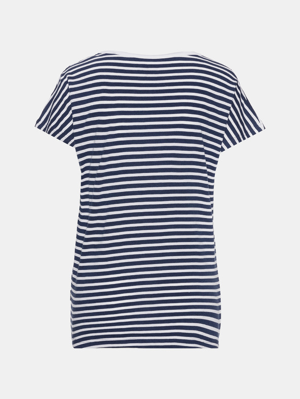Sam 73 Tmavě modré dámské pruhované tričko SAM 73