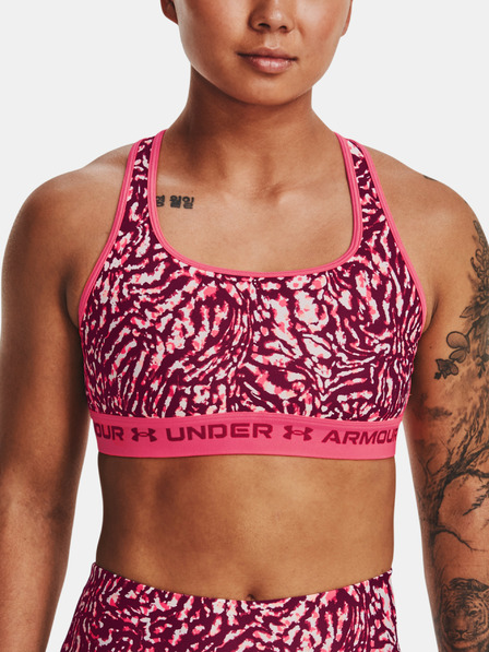 Under Armour Dámská podprsenka Under Armour UA Crossback Mid Print