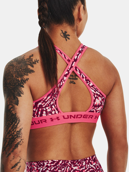 Under Armour Dámská podprsenka Under Armour UA Crossback Mid Print