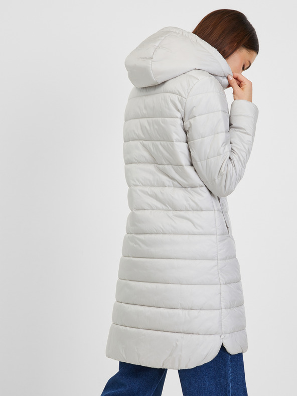 Orsay Světle modrý dámský zimní prošívaný kabát ORSAY