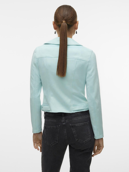 Vero Moda Světle modrá dámská bunda v semišové úpravě Vero Moda Jose