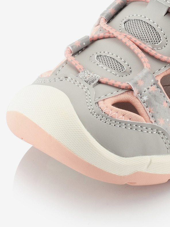 ALPINE PRO Šedé holčičí outdoorové sandály ALPINE PRO GROBO