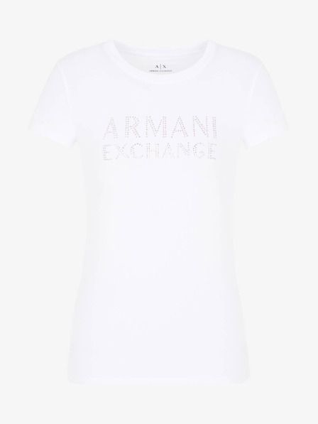 Armani Exchange Bílé dámské triko Armani Exchange