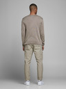 Jack & Jones Světle hnědý pánský svetr Jack & Jones Leo