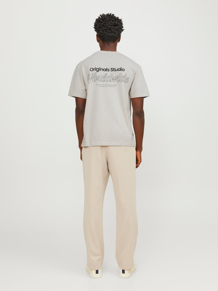 Jack & Jones Béžové pánské tričko Jack & Jones Vesterbro