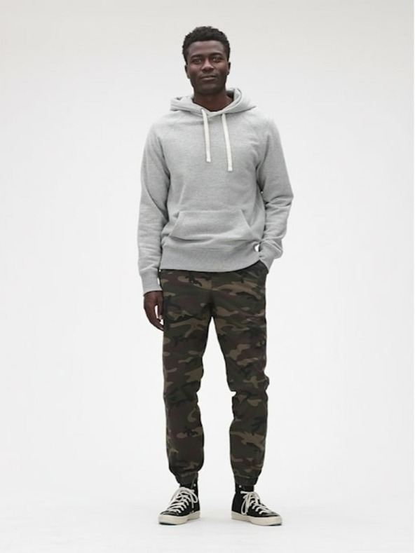 GAP Kalhoty slim canvas joggers GapFlex GAP