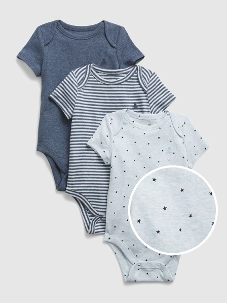 GAP Baby body z organické bavlny, 3 ks GAP