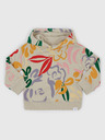 GAP Baby mikina floral s kapucí GAP