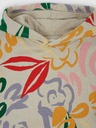 GAP Baby mikina floral s kapucí GAP