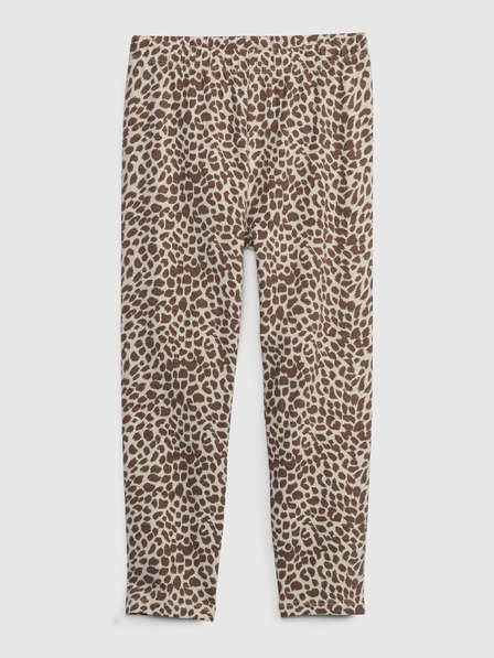 GAP Dětské organic capri legíny leopard GAP