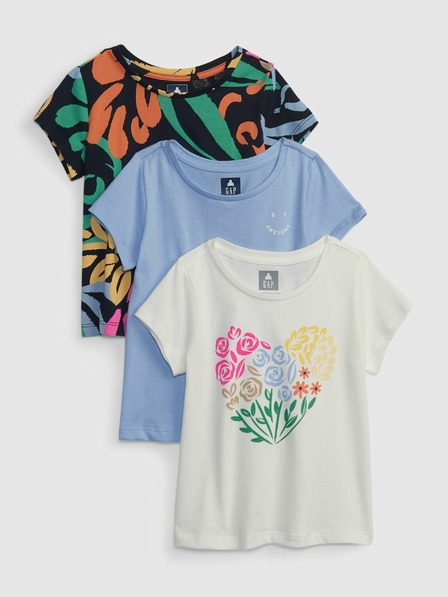GAP Baby trička Mix & Match, 3 ks GAP