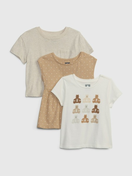 GAP Baby trička Mix & Match, 3 ks GAP