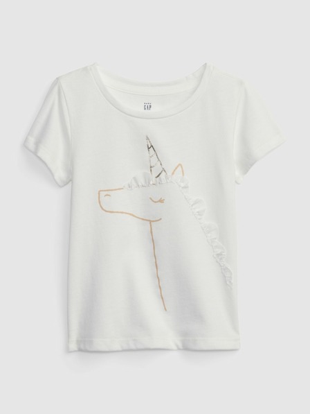GAP Baby tričko s jednorožcem GAP