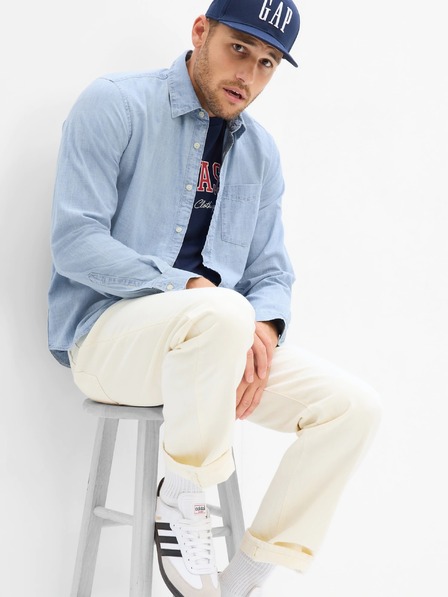 GAP Chambray košile s dlouhým rukávem GAP