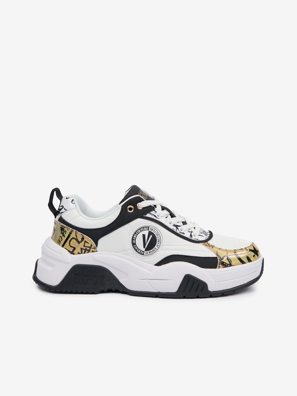 Versace Jeans Couture Černo-bílé pánské tenisky s koženými detaily Versace Jeans Couture Fondo Stargaze 01