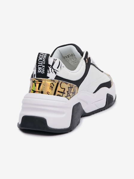 Versace Jeans Couture Černo-bílé pánské tenisky s koženými detaily Versace Jeans Couture Fondo Stargaze 01