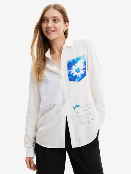 Desigual Bílá dámská košile Desigual Génova