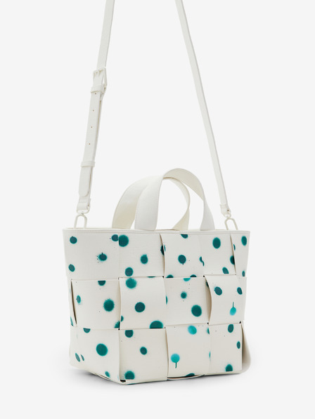 Desigual Bílá dámská vzorovaná kabelka Desigual New Splatter Valdivia
