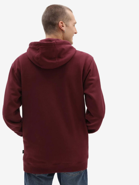 Vans Vínová pánská mikina s kapucí VANS