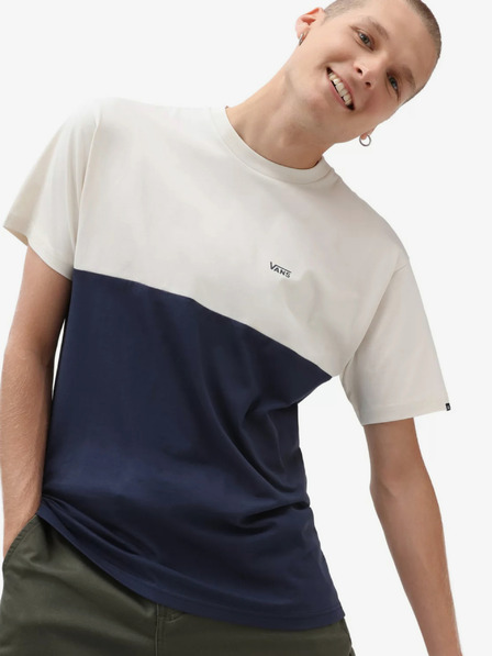 Vans Krémovo-modré pánské tričko VANS Colorblock