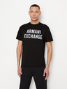 Armani Exchange Černé pánské tričko Armani Exchange