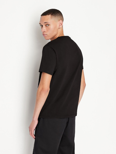 Armani Exchange Černé pánské tričko Armani Exchange