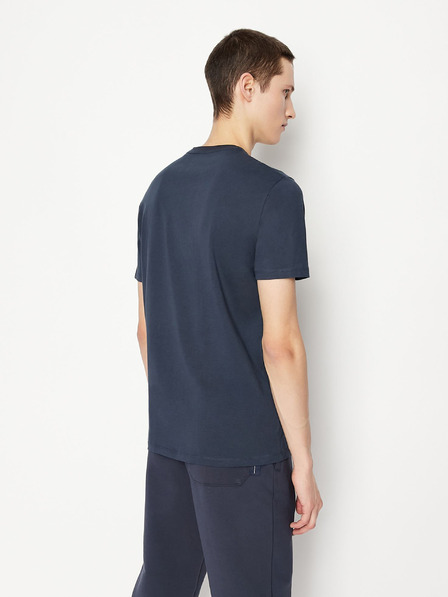 Armani Exchange Tmavě modré pánské tričko Armani Exchange
