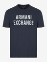 Armani Exchange Tmavě modré pánské tričko Armani Exchange