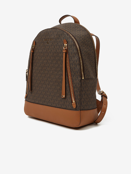 Michael Kors Tmavě hnědý dámský vzorovaný batoh Michael Kors