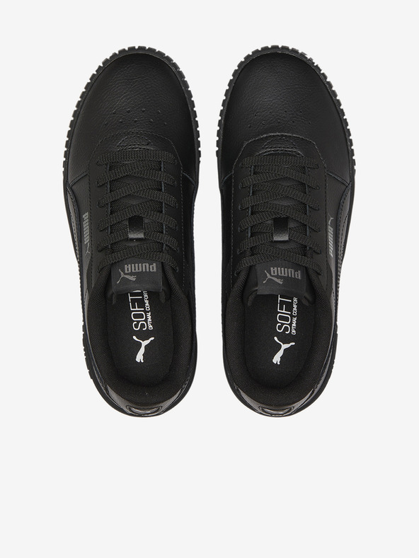 Puma Černé dámské kožené tenisky Puma Carina 2.0