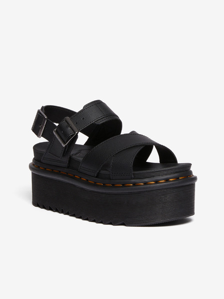 Dr. Martens Černé dámské sandály na platformě Dr. Martens Voss Ii Quad