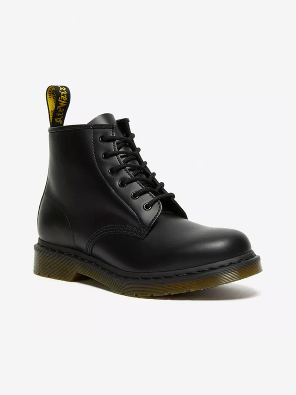 Dr. Martens Černé kotníkové kožené boty Dr. Martens 101