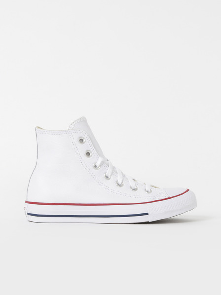 Converse Bílé kotníkové kožené tenisky Converse Chuck Taylor All Star Leather