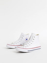 Converse Bílé kotníkové kožené tenisky Converse Chuck Taylor All Star Leather