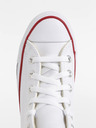 Converse Bílé kotníkové kožené tenisky Converse Chuck Taylor All Star Leather