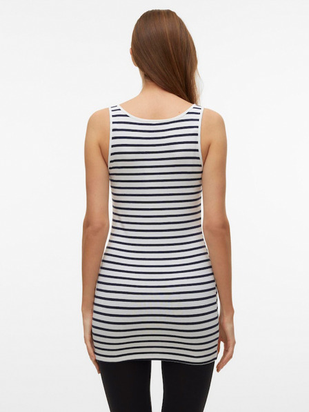 Vero Moda Modro-bílé dámské pruhované basic tílko Vero Moda Maxi