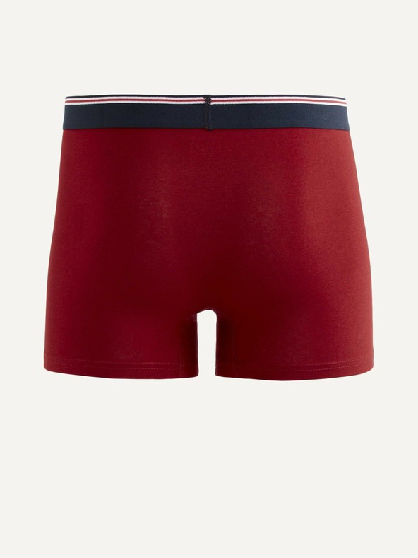 Celio Červené pánské boxerky Celio Mike